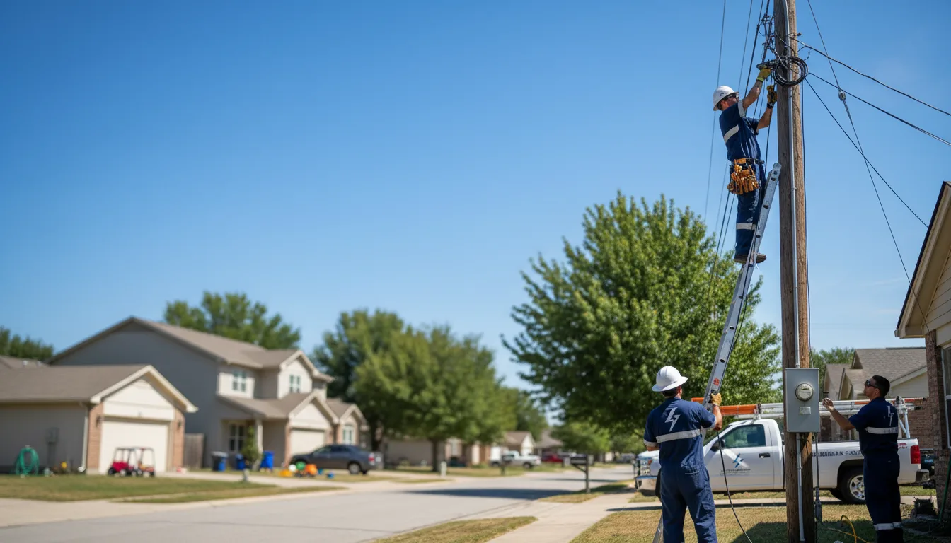 Residential electrician providing installation services in Wayland, OH
